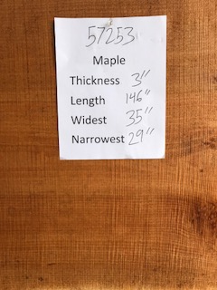 Maple Slab 57253 center Maple Slab 57253 center